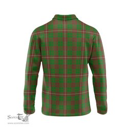 Scottish MacKinnon Hunting Modern Tartan Long Sleeve Plaid Polo Shirt