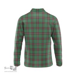 Scottish MacKinnon Hunting Ancient Clan Crest Tartan Polo Long Sleeve Plaid Polo Shirt