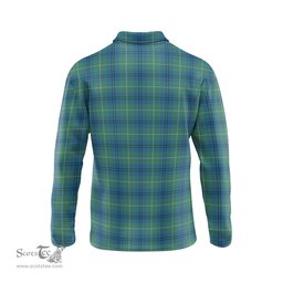 Scottish Oliphant Ancient Clan Crest Tartan Polo Long Sleeve Plaid Polo Shirt