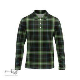 Scottish Rodger Tartan Long Sleeve Plaid Polo Shirt