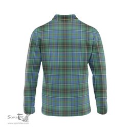 Scottish MacInnes Ancient Tartan Long Sleeve Plaid Polo Shirt
