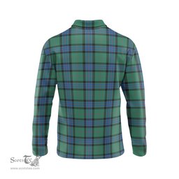 Scottish Sinclair Hunting Ancient Tartan Long Sleeve Plaid Polo Shirt