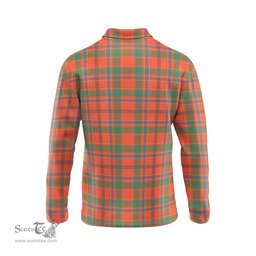 Scottish Munro Ancient Tartan Long Sleeve Plaid Polo Shirt