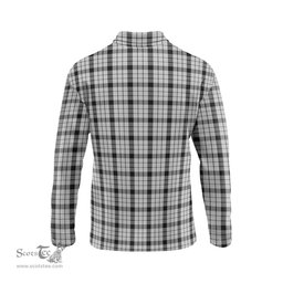 Scottish Wallace Dress Tartan Long Sleeve Plaid Polo Shirt