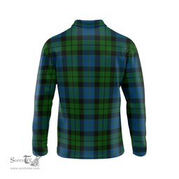 Scottish MacKie Clan Crest Tartan Polo Long Sleeve Plaid Polo Shirt