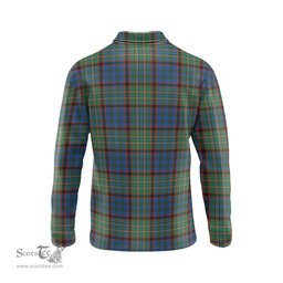 Scottish Nicolson Hunting Ancient Tartan Long Sleeve Plaid Polo Shirt