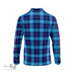 Scottish McKerrell Clan Crest Tartan Polo Long Sleeve Plaid Polo Shirt