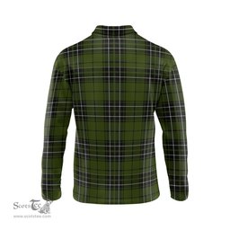 Scottish MacLean Hunting Clan Crest Tartan Polo Long Sleeve Plaid Polo Shirt