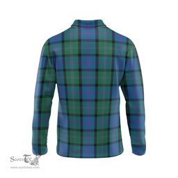 Scottish MacThomas Clan Crest Tartan Polo Long Sleeve Plaid Polo Shirt