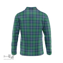 Scottish Shaw Ancient Tartan Long Sleeve Plaid Polo Shirt
