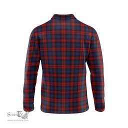 Scottish MacLachlan Clan Crest Tartan Polo Long Sleeve Plaid Polo Shirt