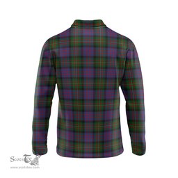 Scottish MacDonell of Glengarry Tartan Long Sleeve Plaid Polo Shirt