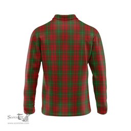 Scottish MacAulay Tartan Long Sleeve Plaid Polo Shirt