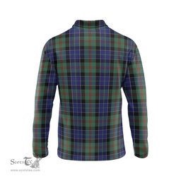 Scottish McFadzen #02 Tartan Long Sleeve Plaid Polo Shirt