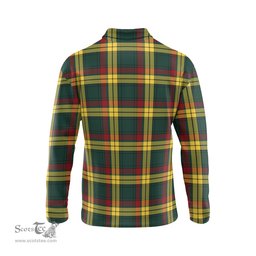 Scottish MacMillan Old Modern Clan Crest Tartan Polo Long Sleeve Plaid Polo Shirt