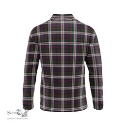 Scottish MacDonald Dress Tartan Long Sleeve Plaid Polo Shirt
