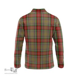Scottish Muirhead Old Clan Crest Tartan Polo Long Sleeve Plaid Polo Shirt