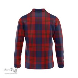 Scottish Wotherspoon Tartan Long Sleeve Plaid Polo Shirt