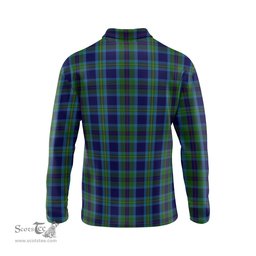 Scottish Miller Tartan Long Sleeve Plaid Polo Shirt