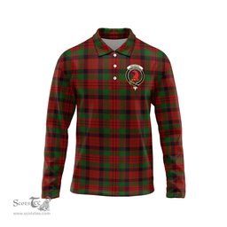 Scottish MacNicol Clan Crest Tartan Polo Long Sleeve Plaid Polo Shirt
