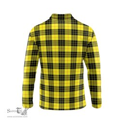 Scottish MacLeod of Lewis Modern Clan Crest Tartan Polo Long Sleeve Plaid Polo Shirt