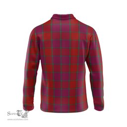 Scottish MacNab Old Tartan Long Sleeve Plaid Polo Shirt