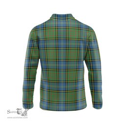 Scottish MacMillan Hunting Ancient Tartan Long Sleeve Plaid Polo Shirt