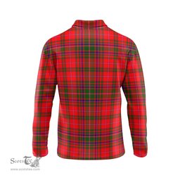Scottish MacDougall Modern Clan Crest Tartan Polo Long Sleeve Plaid Polo Shirt