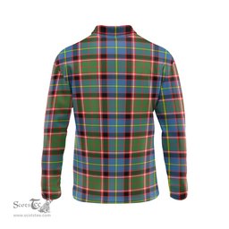 Scottish Norvel Clan Crest Tartan Polo Long Sleeve Plaid Polo Shirt