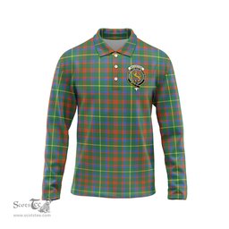 Scottish MacKintosh Hunting Ancient Clan Crest Tartan Polo Long Sleeve Plaid Polo Shirt