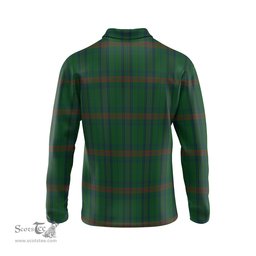 Scottish Owen of Wales Tartan Long Sleeve Plaid Polo Shirt