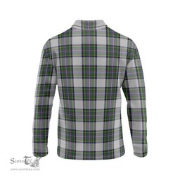 Scottish Pritchard Tartan Long Sleeve Plaid Polo Shirt