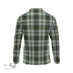 Scottish Taylor Dress Tartan Long Sleeve Plaid Polo Shirt