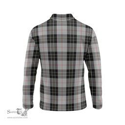 Scottish MacPherson Dress Clan Crest Tartan Polo Long Sleeve Plaid Polo Shirt