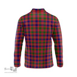 Scottish MacIntyre Modern Tartan Long Sleeve Plaid Polo Shirt