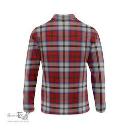 Scottish MacCulloch Dress Tartan Long Sleeve Plaid Polo Shirt