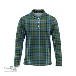 Scottish Ogilvie (Ogilvy) Hunting Ancient Tartan Long Sleeve Plaid Polo Shirt