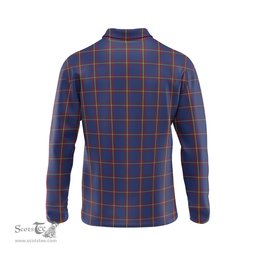 Scottish MacLaine of Lochbuie Tartan Long Sleeve Plaid Polo Shirt