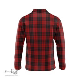 Scottish MacLeod of Raasay Highland Clan Crest Tartan Polo Long Sleeve Plaid Polo Shirt