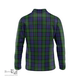 Scottish MacEwen - MacEwan Clan Crest Tartan Polo Long Sleeve Plaid Polo Shirt
