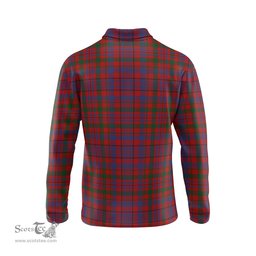 Scottish Murray of Tullibardine Tartan Long Sleeve Plaid Polo Shirt