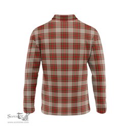 Scottish McBrayer Dress Tartan Long Sleeve Plaid Polo Shirt