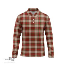 Scottish McBrayer Dress Tartan Long Sleeve Plaid Polo Shirt