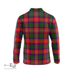 Scottish Wauchope Tartan Long Sleeve Plaid Polo Shirt