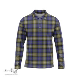 Scottish Rennie Tartan Long Sleeve Plaid Polo Shirt