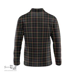 Scottish Stott Tartan Long Sleeve Plaid Polo Shirt