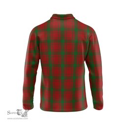 Scottish MacQuarrie Tartan Long Sleeve Plaid Polo Shirt