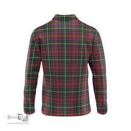 Scottish MacKintosh Hunting Modern Tartan Long Sleeve Plaid Polo Shirt