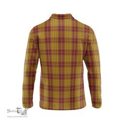 Scottish MacMillan Dress Tartan Long Sleeve Plaid Polo Shirt