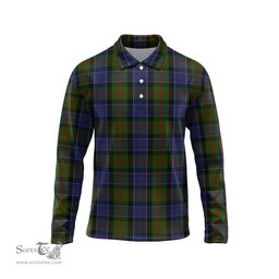 Scottish McFadzen #03 Tartan Long Sleeve Plaid Polo Shirt